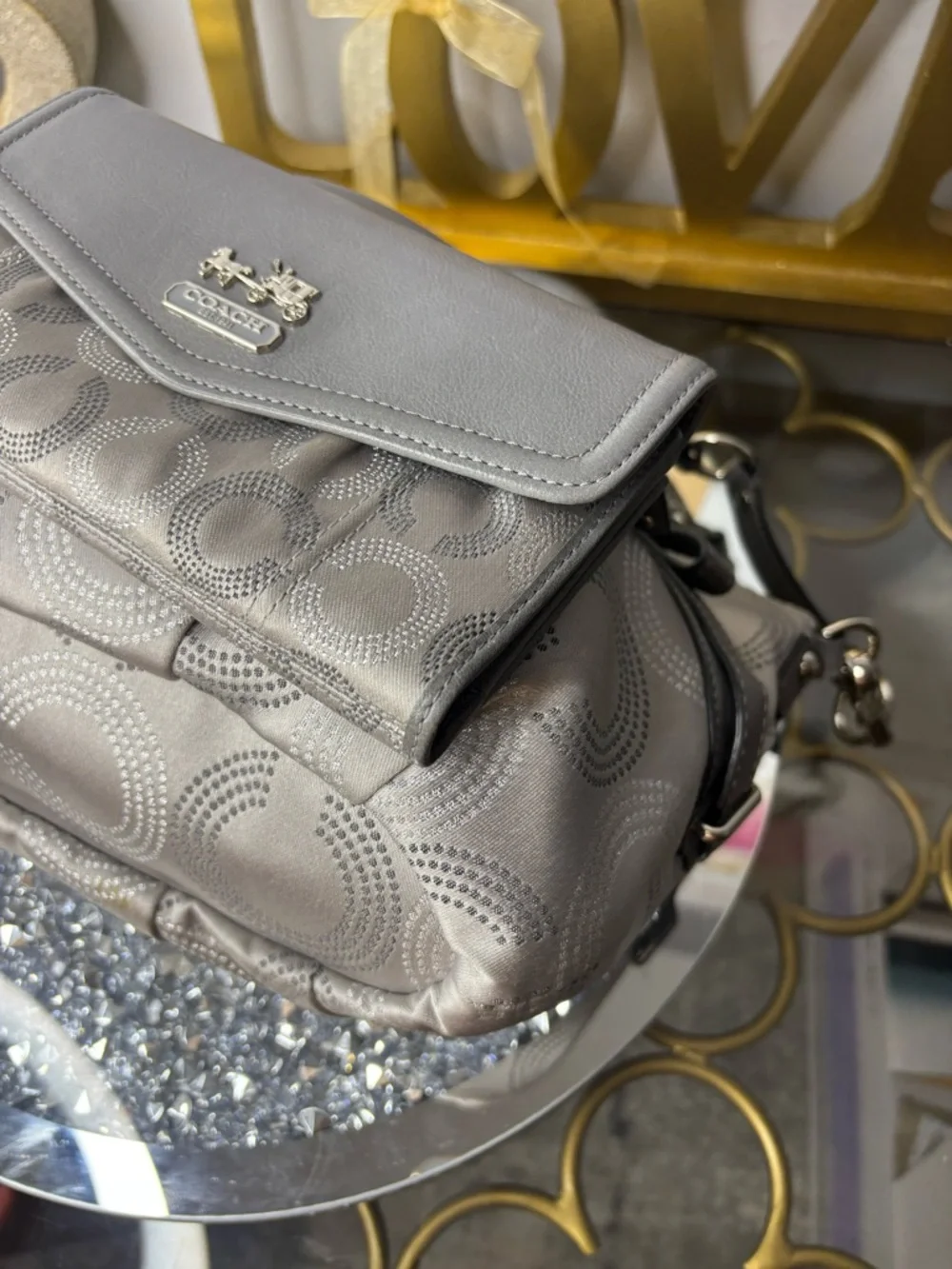 Coach 2010 Madison Dotted Op Art Sophia satchel and matching wallet EUC - Picture 11 of 14